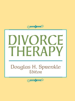 cover image of Divorce Therapy